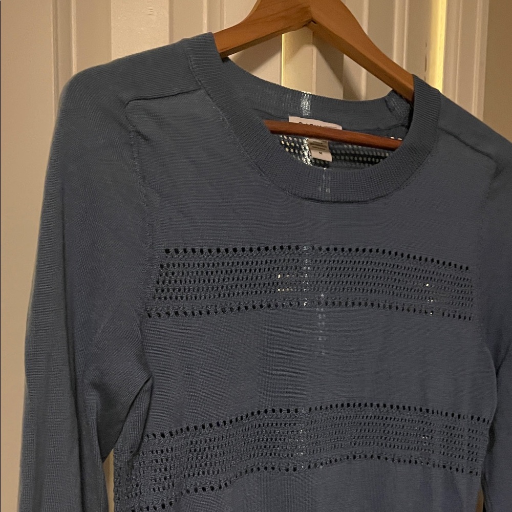 Athleta Women's Medium Sweater in Dusty Warm Blue